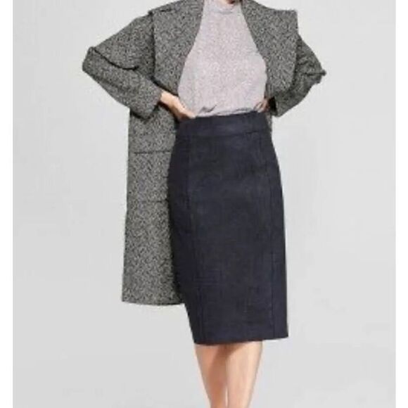 Prologue Vegan Suede Pencil Skirt Size XS - Picture 6 of 6